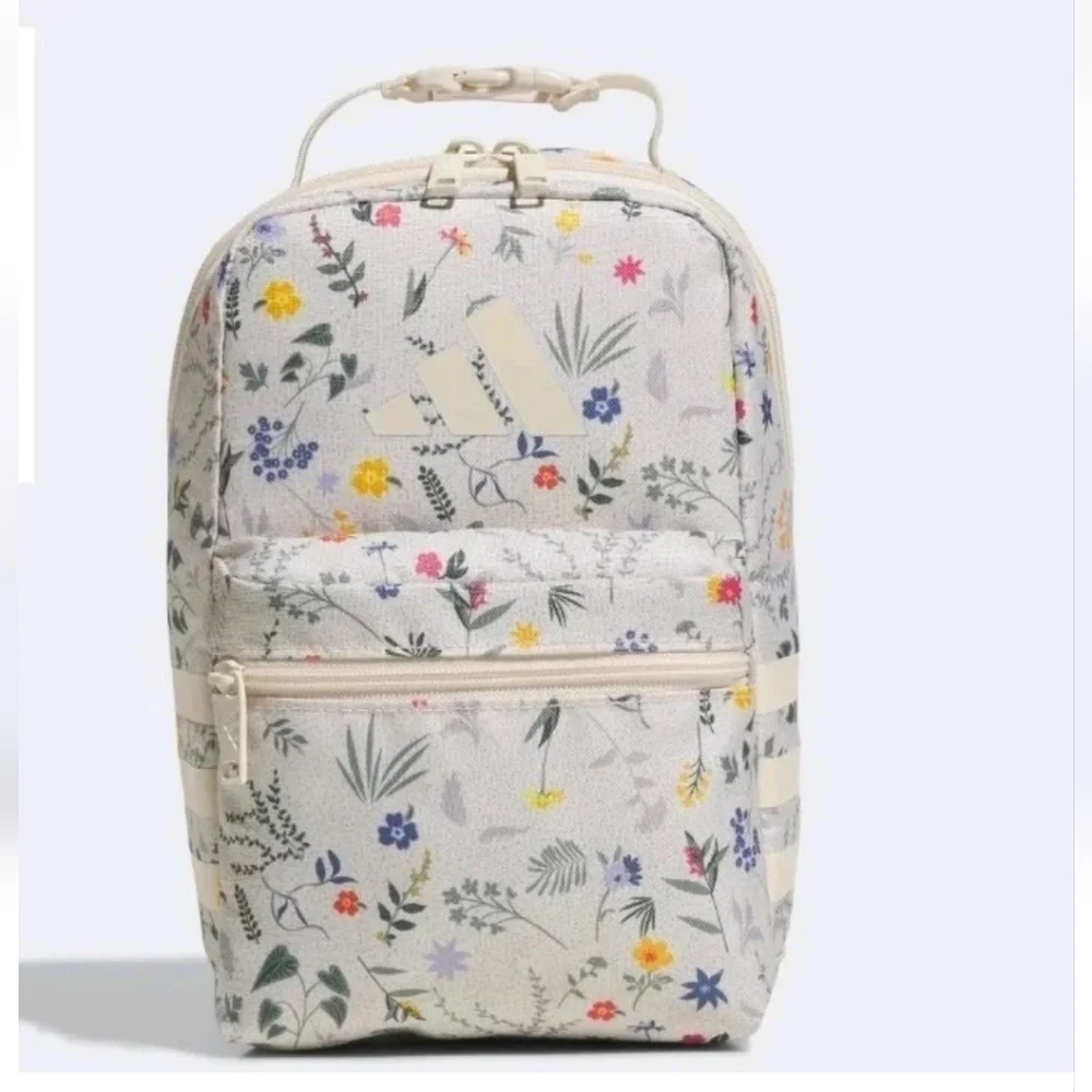 Adidas Lunch Bag Santiago 3 White Floral NWT $28